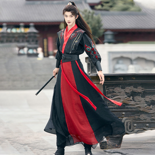 倾依·辰星原创汉服男国风古装武侠剑客学生班服套装成人演出春秋