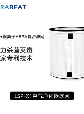 AURABEAT爱乐彼空气净化器AG+专业银离子杀病毒滤芯适用于LSP-X1