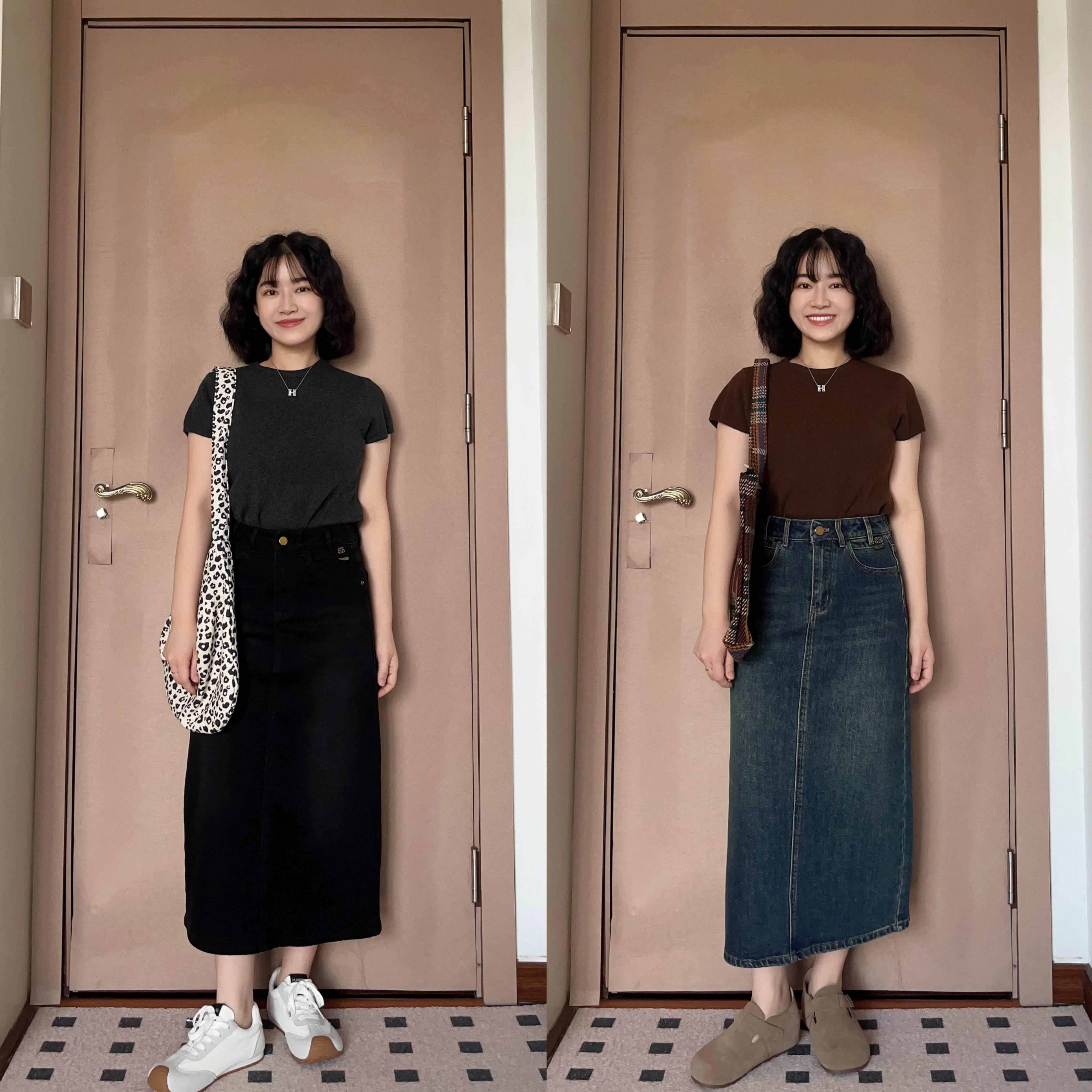 复古高腰牛仔半身裙女2026年春夏新款中长款A字开叉显瘦包臀裙子