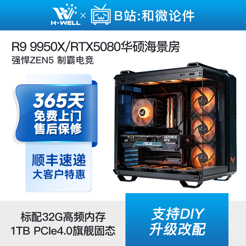 华硕TUF弹药库RTX5080/5070Ti/9950X/970