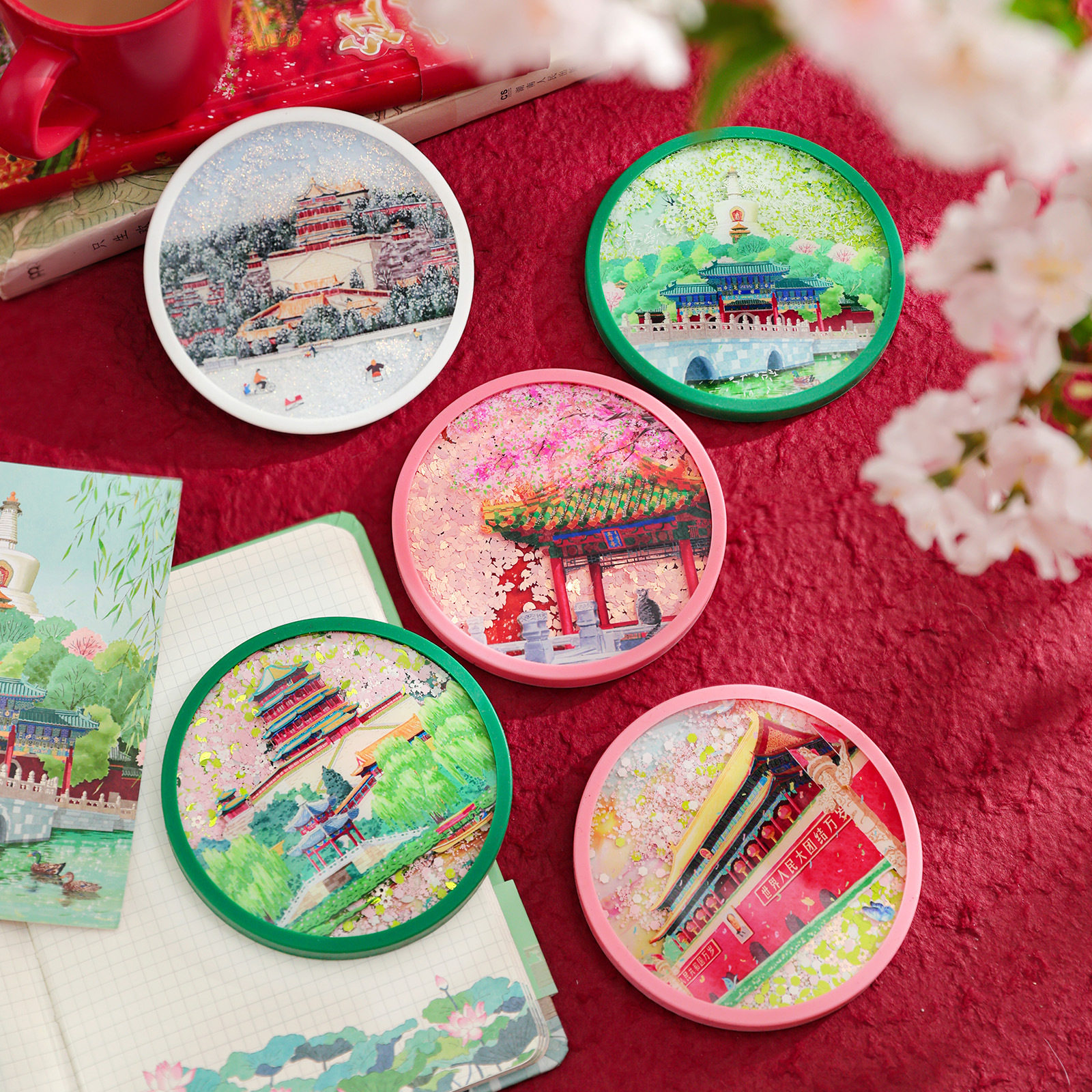 AR流沙冰箱贴天安门颐和园地标博物馆文创创意旅游纪念多功能,家居饰品,创意礼品,淘宝优惠券,粉丝福利购,淘宝优惠卷