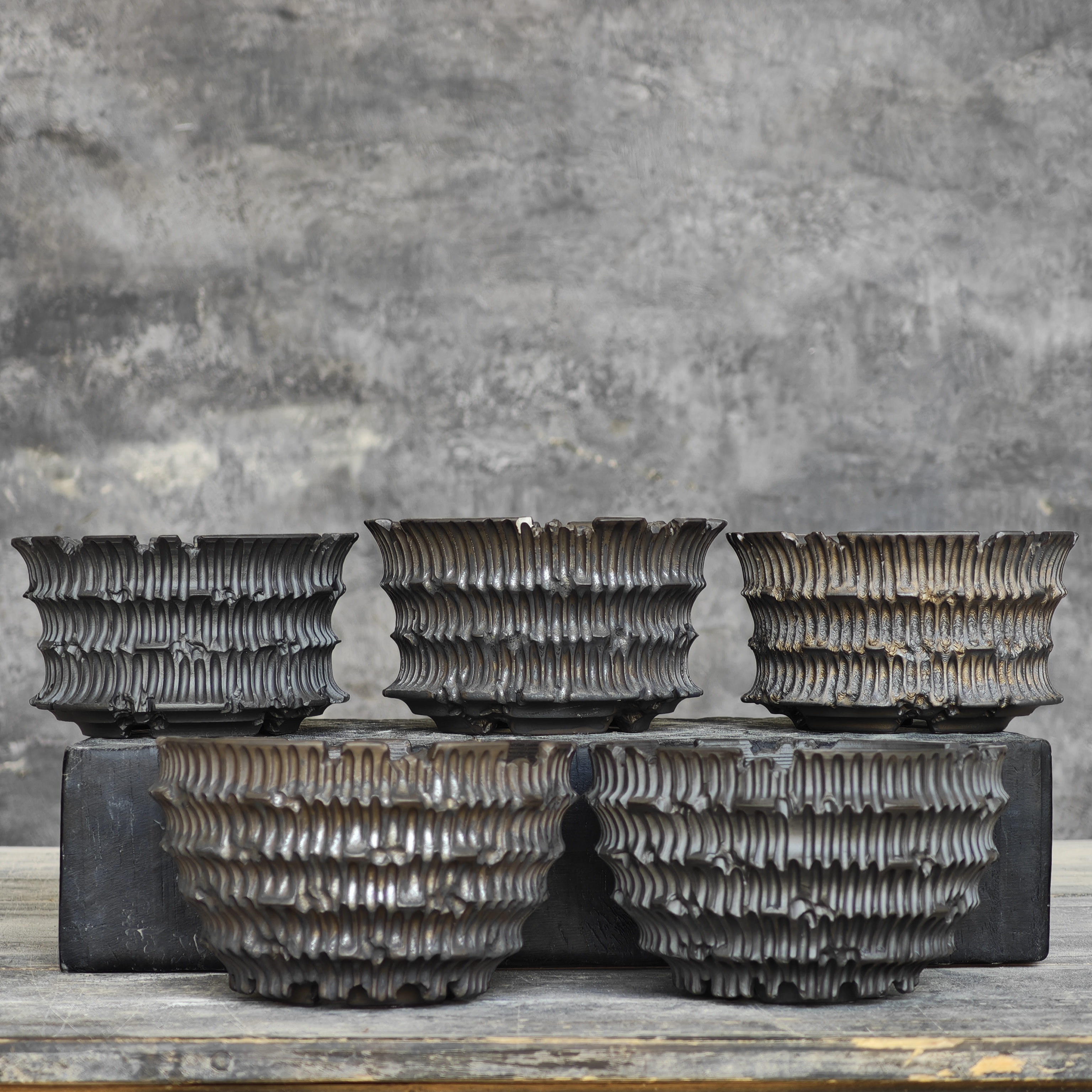 高端块根种植花盆 精品多肉象芽宫龟甲龙龙舌兰陶瓷中小号纹理盆