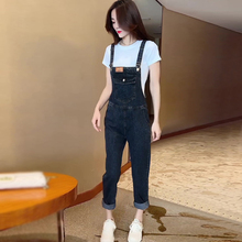 网红爆款牛仔背带裤女高级感2025夏季新款洋气减龄百搭直筒连体裤