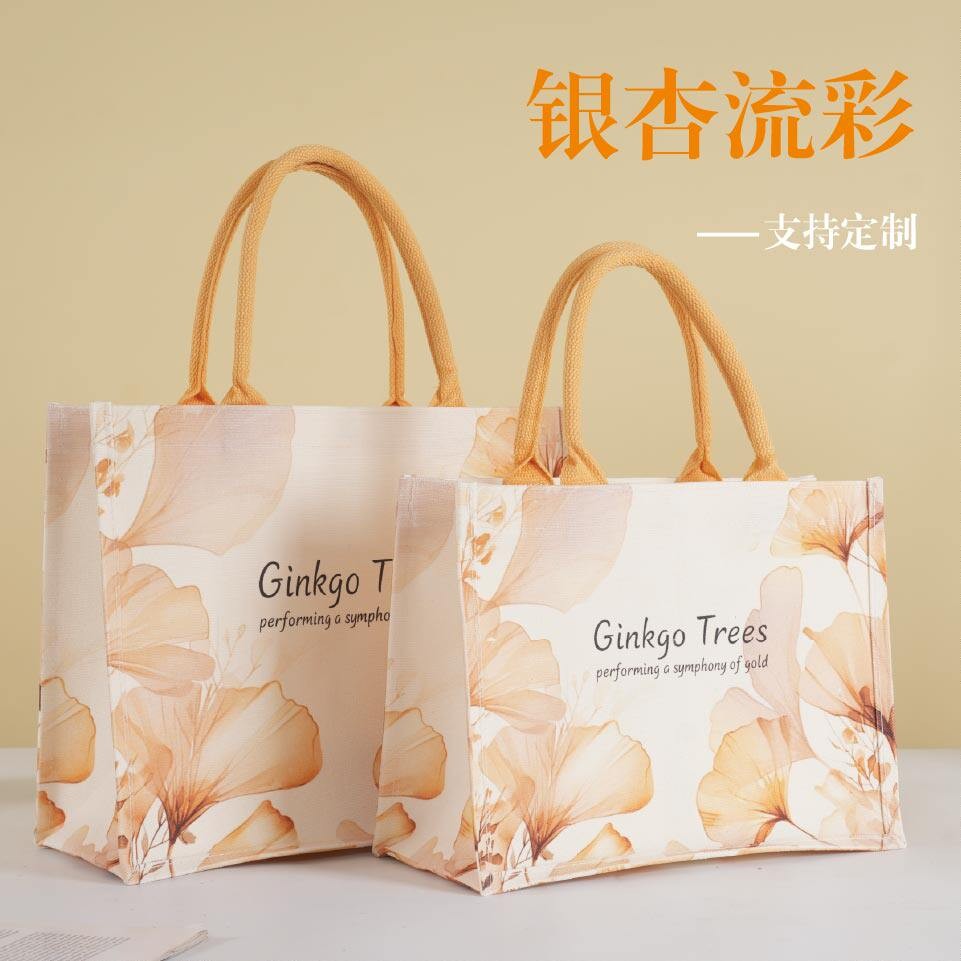 一路生花帆布包手提袋定制印logo图片