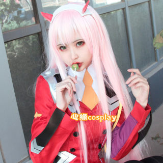 现货darling02国家队动漫周边cosplay女主02战斗cosplay服假发鞋