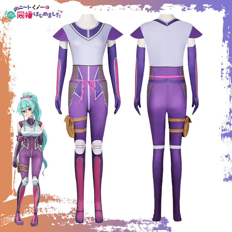 我与尼特女忍者的莫名同居生活cos服百地彩梦全套连体衣cosplay服