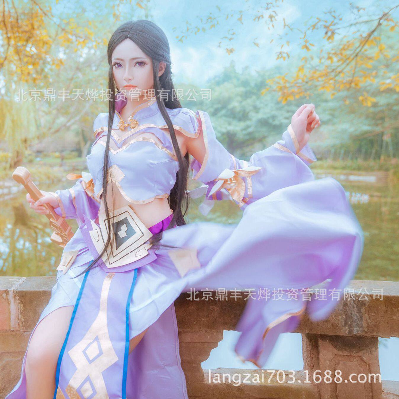 游戏王者cos服 露娜 紫霞仙子cos服露娜 古风cosplay服装女