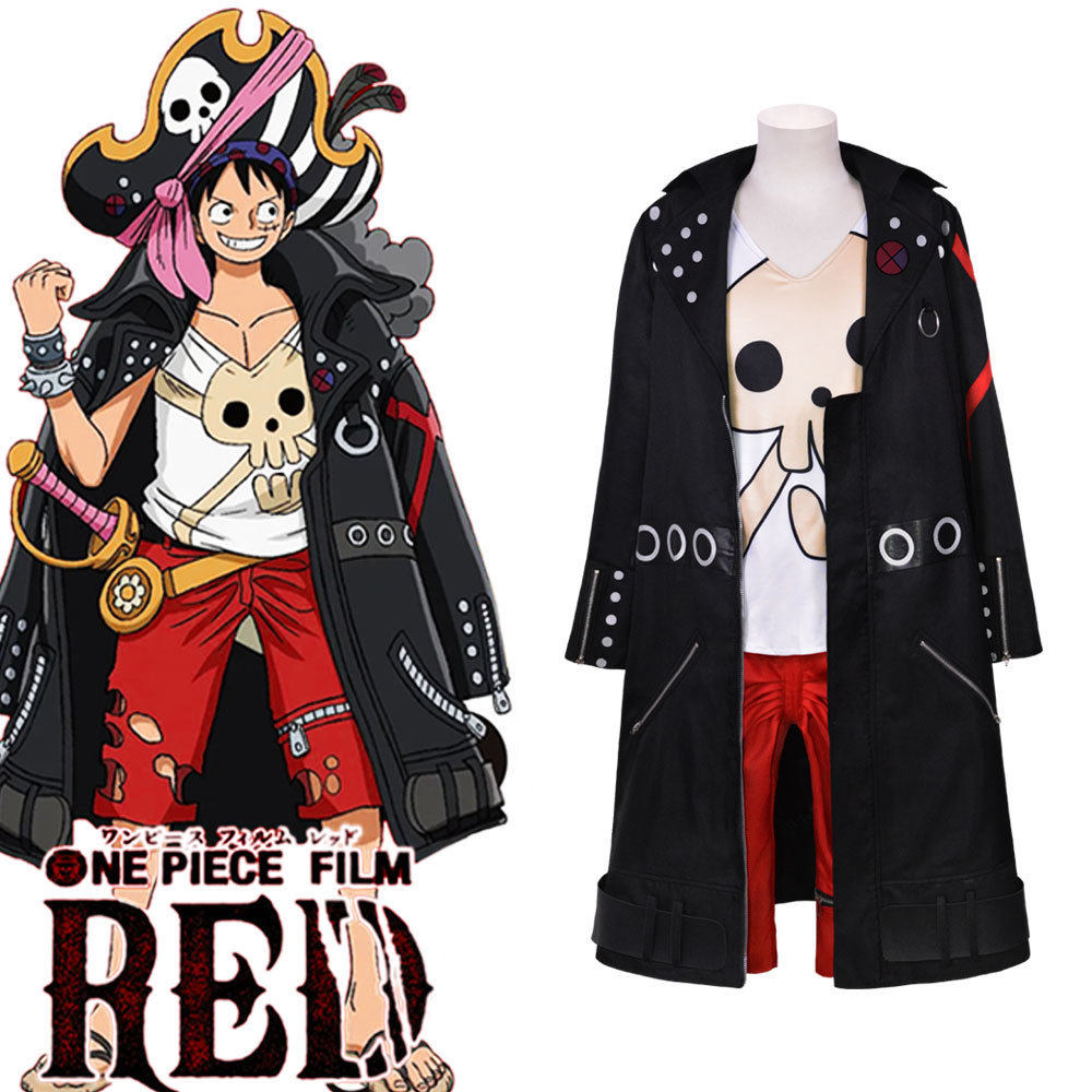 2023海贼王剧场版RED路飞 cosplay电影娜美香克斯cos万圣节演出服