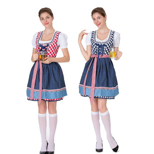 德国巴伐利亚啤酒节成人女款酒庄酒吧酒坊工作服啤酒节活动演出服