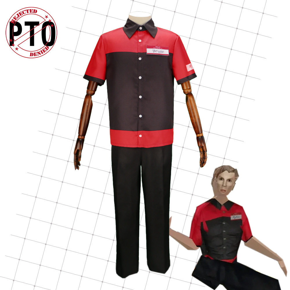 现货曼尼汉堡店店员BryanTyler员工服布莱恩泰勒全套cosplay服装