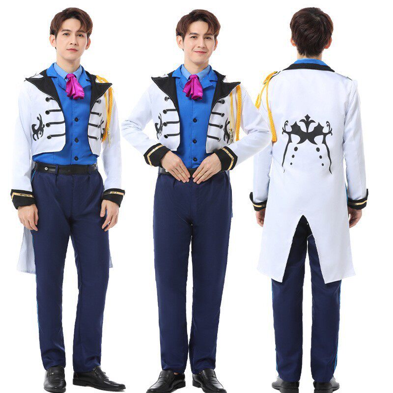 万圣节成人男款演出服冰雪奇缘cosplay化妆舞会衣服汉斯王子套装