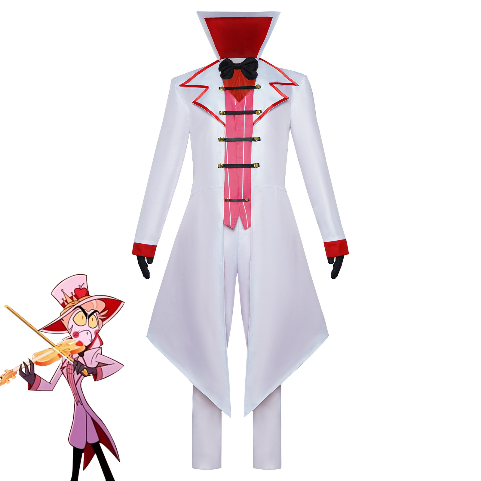地狱客栈Hazbin Hotel路西法 cos服 地狱之王 路西法cos服装现货