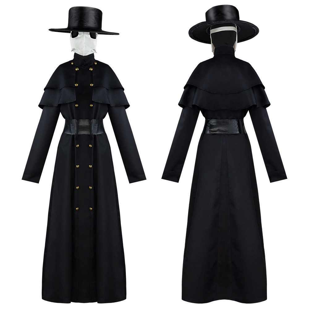 瘟疫医生cos服乌鸦服装暗黑地牢英雄服嘴表演服瘟疫医生万圣节