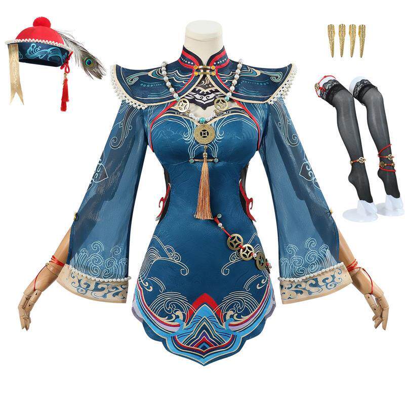 玉玲珑墨行衣cos服永劫无间玉玲珑小僵尸墨行衣cosplay游戏服装