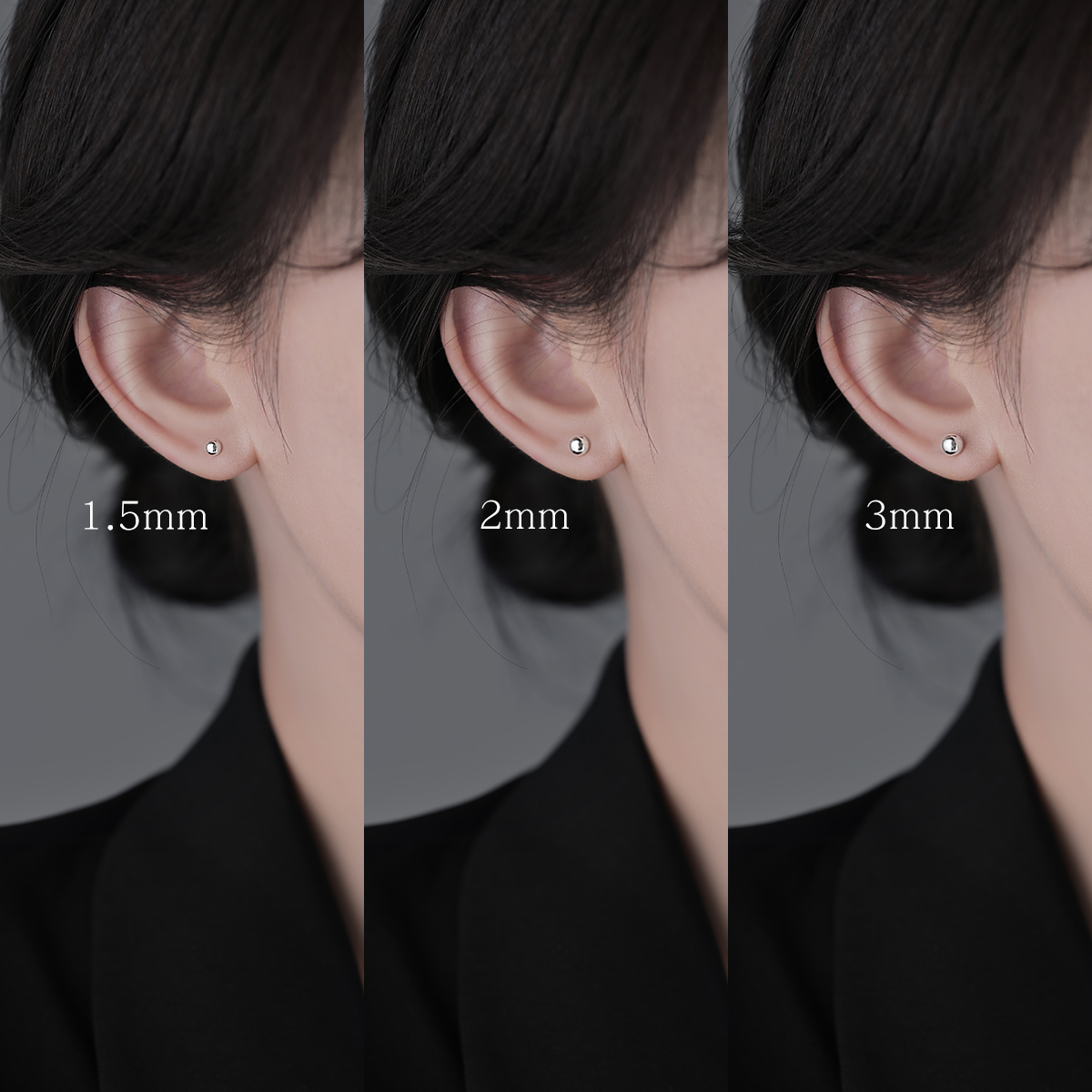 伊灿原创女999纯银耳钉