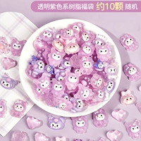 Прозрачная смола случайное благословение в пурпурной системе