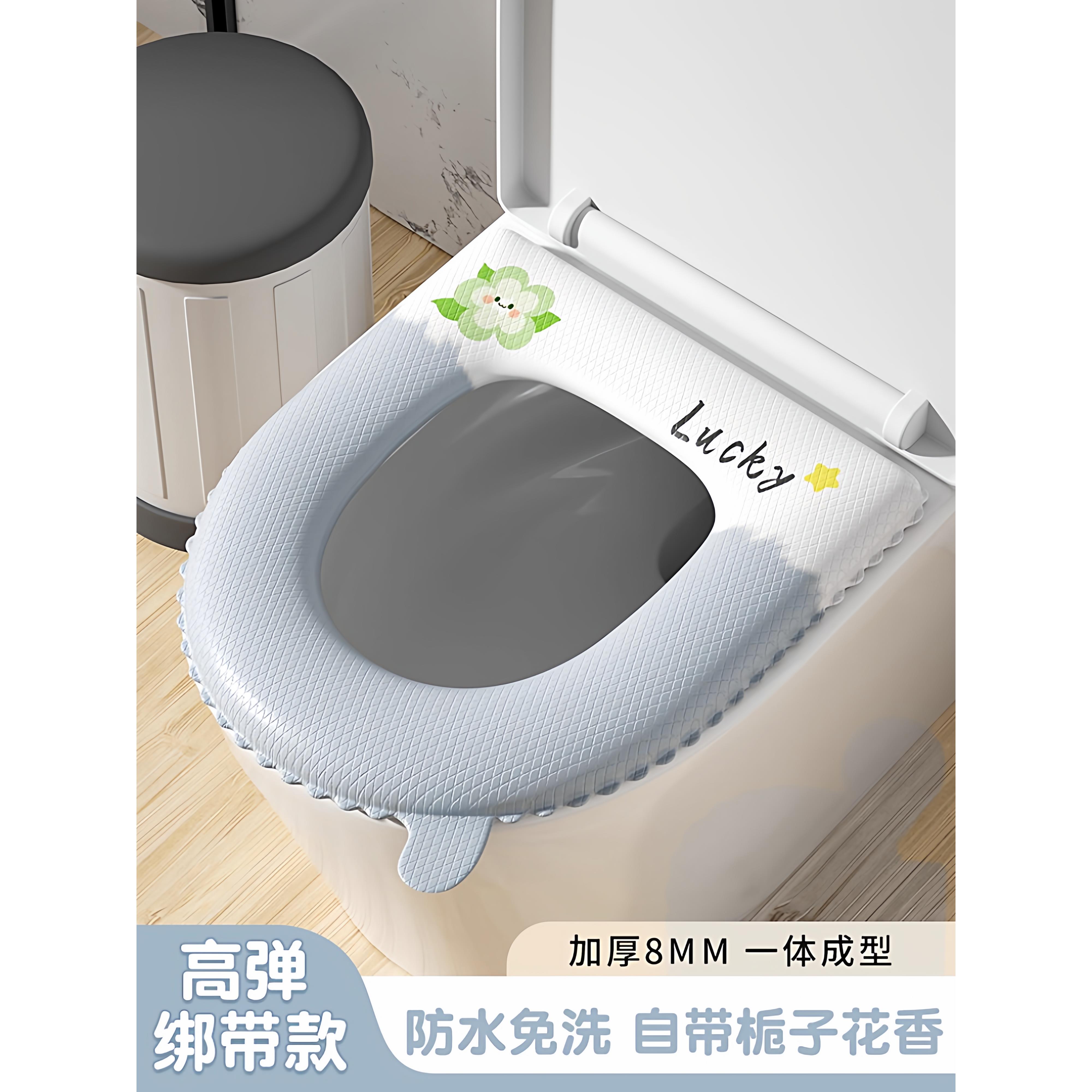 马桶坐垫四季通用冬季家用2025新款绑带防水免洗坐便器套垫圈垫子