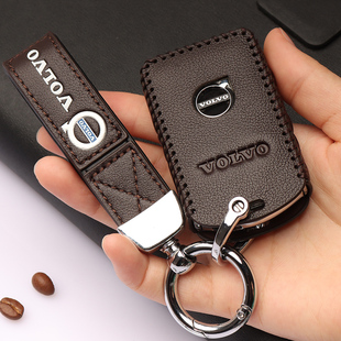 s90s60xc90v40v90s60l真皮汽车包壳 xc60 适用沃尔沃钥匙套22 23款