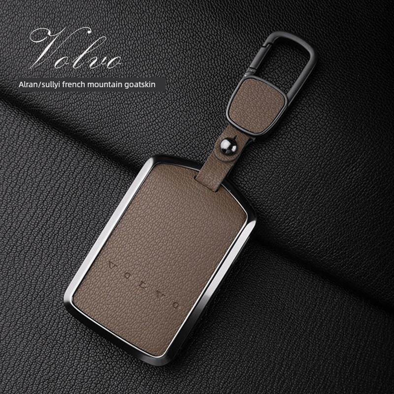 25新款沃尔沃xc60钥匙套真皮s90改装s60包xc90车xc40壳V40高档扣