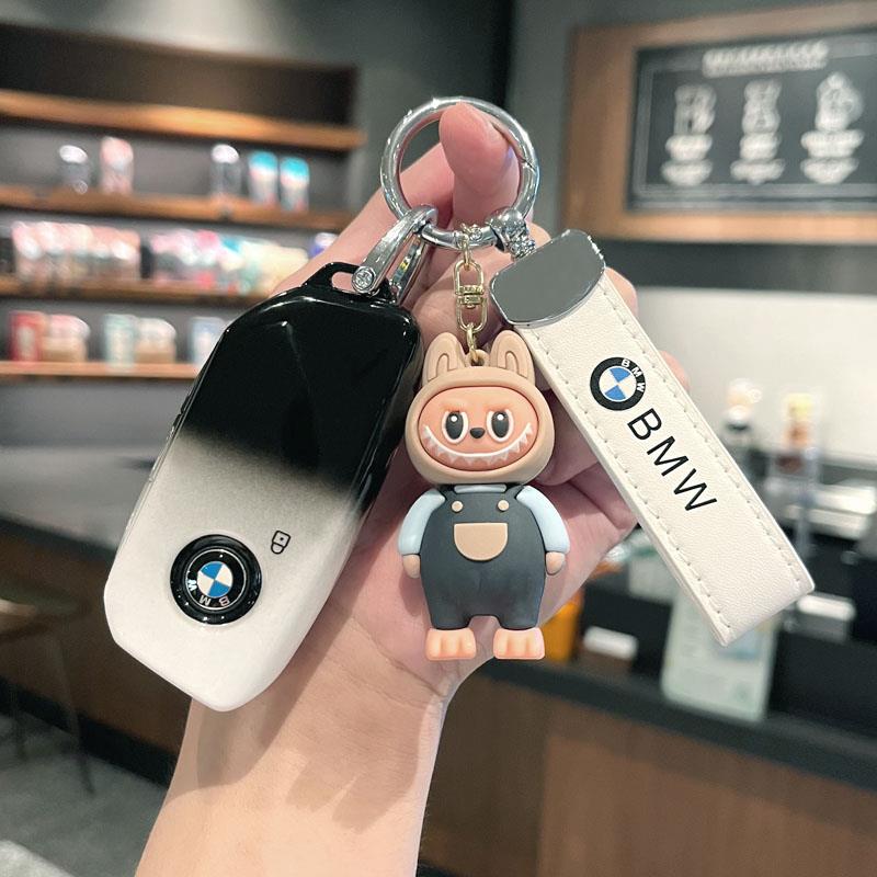 适用BMW5系钥匙套新X1X5车530li包X2X3X7系740li三五系高档壳扣