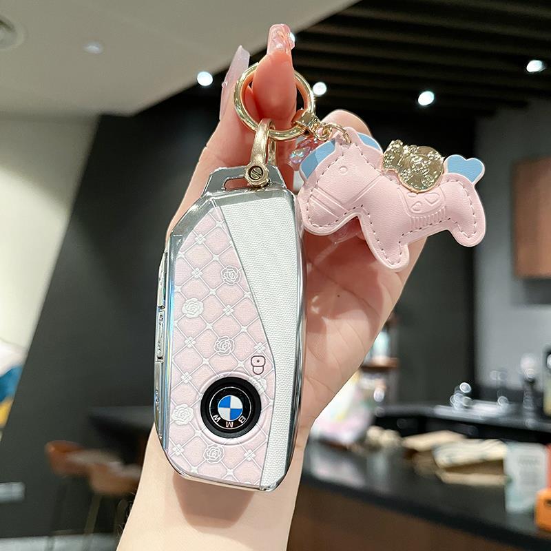 适用于宝马新X5钥匙套5系24款X1X7壳7系735li/ix/XM/X6车高档扣包