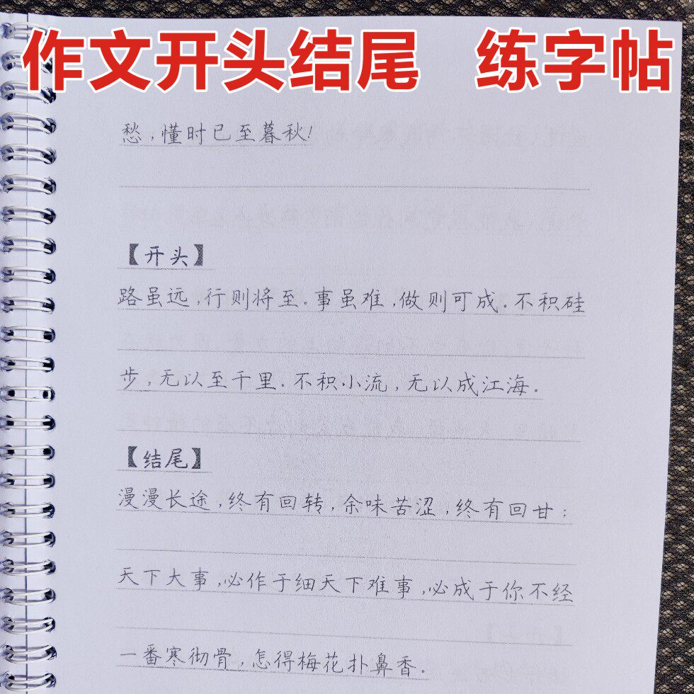 作文开头结尾练字帖学生人民日报金句摘抄楷书控笔训练写作文描红,文具电教/文化用品/商务用品,练字帖/练字板,淘宝优惠券,粉丝福利购,淘宝优惠卷