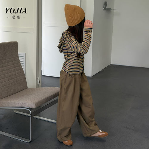 女童连帽外套春秋2026新款韩版修身小女孩长袖上衣儿童秋装两件套
