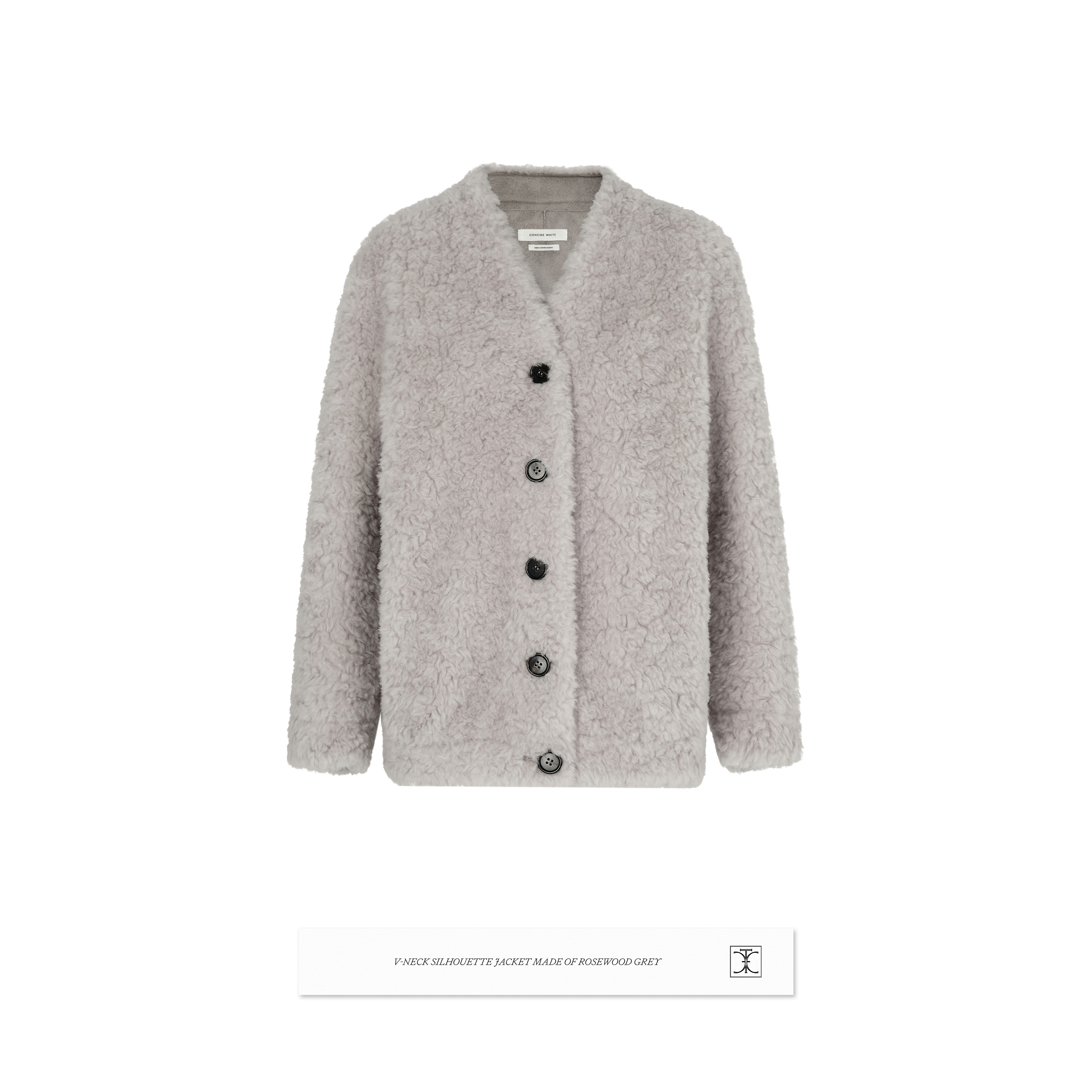 CONCISE-WHITE简白2025秋冬新品V领廓形宽松气质羊毛毛呢外套女,女装/女士精品,毛呢外套,淘宝优惠券,粉丝福利购,淘宝优惠卷