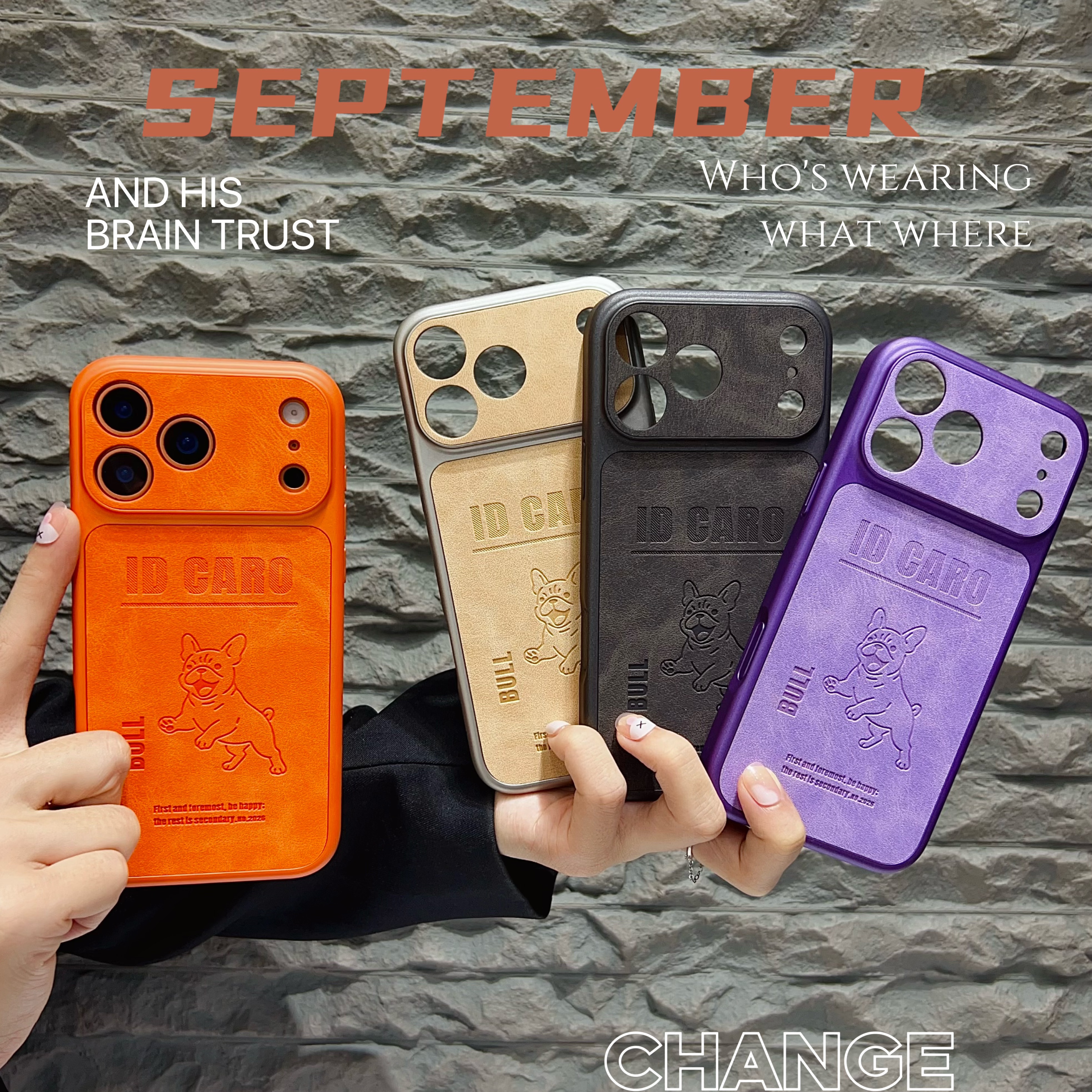 卡通高级德国犬苹果17翻毛皮壳