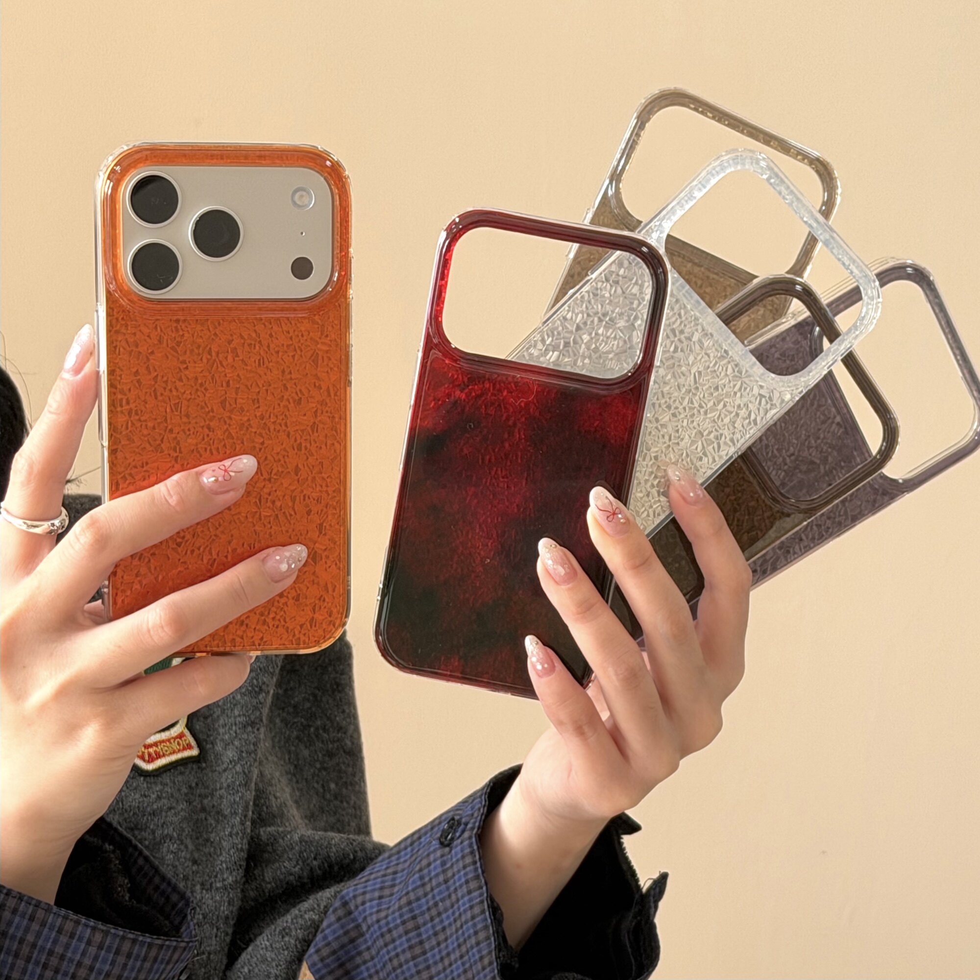 淳于亦个性韩系大理石纹适用苹果17promax手机壳15全包按键大视窗14/13创意彩色情侣款硅胶软壳16防摔保护壳