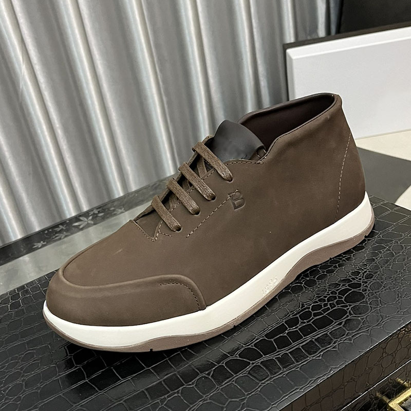 thumbnail for Casual leather shoes, men's cow reverse velvet, business simple, solid color, Zhongbang shoes, European station, light luxury fashion brand casual shoes, men