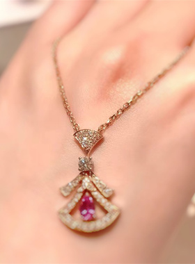 赵露思同款925银七夕小裙子项链