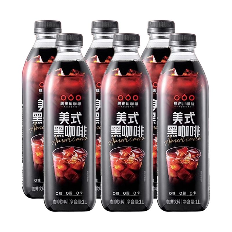 隅田川咖啡饮料1L大容量瓶装整箱