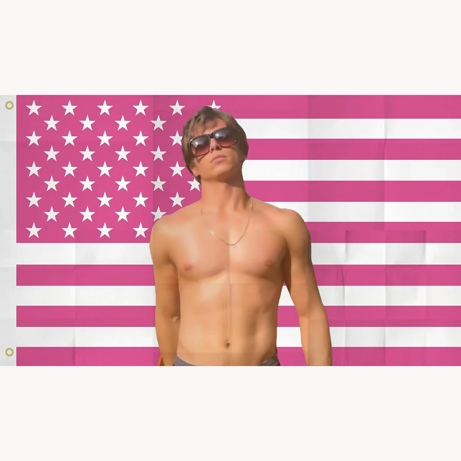 粉色ChavezLyle3X5FT美国国旗