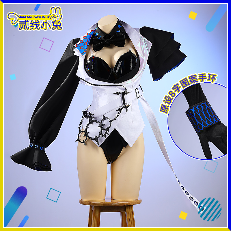 二线小兔彩虹社cos服星导晶性转兔女郎mv服装cosplay服装