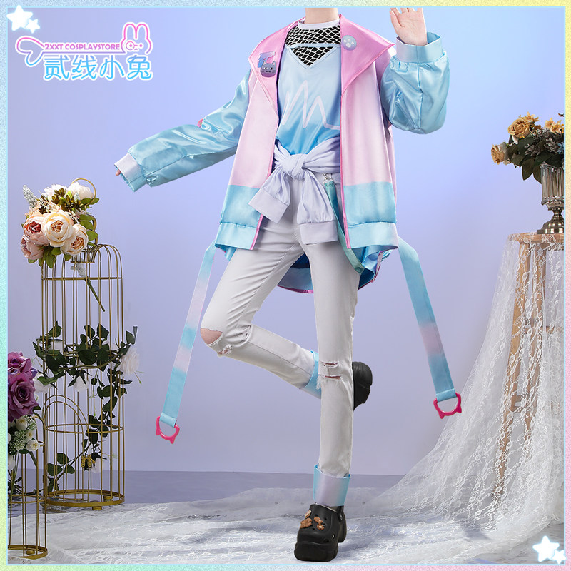 二线小兔虚拟主播cos服叶Pokecolo Twin衣装cosplay服装