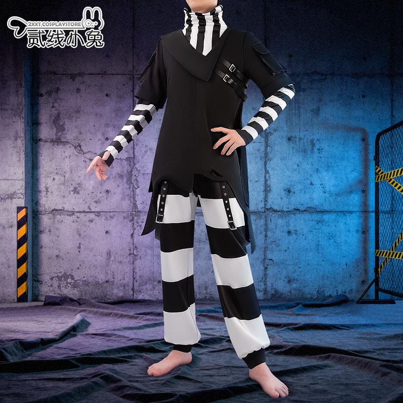 二线小兔虚拟主播cos服犯人编号928葛叶囚服cosplay服装