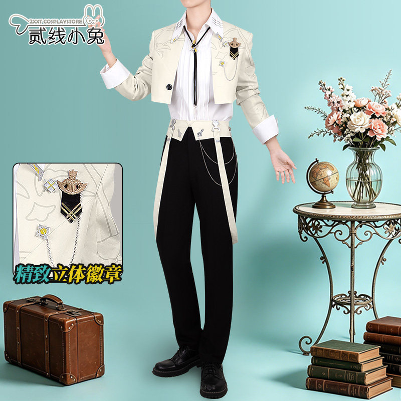 二线小兔彩虹社虚拟主播cos服神永大河cosplay服装定制
