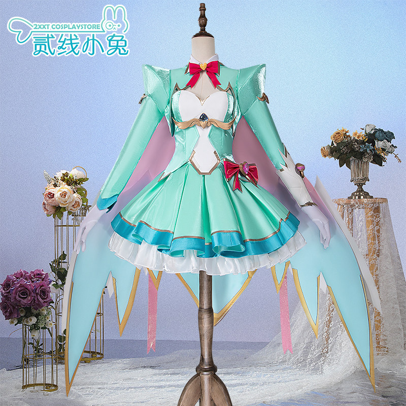 二线小兔cos守望先锋2cos服勇气之心芙蕾雅cosplay服装