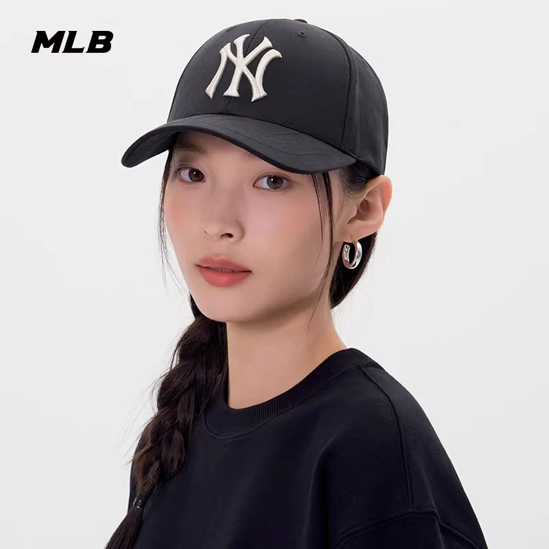 MLB官方男女同款情侣时尚显脸小遮阳帽百搭硬顶棒球帽春夏CPB09