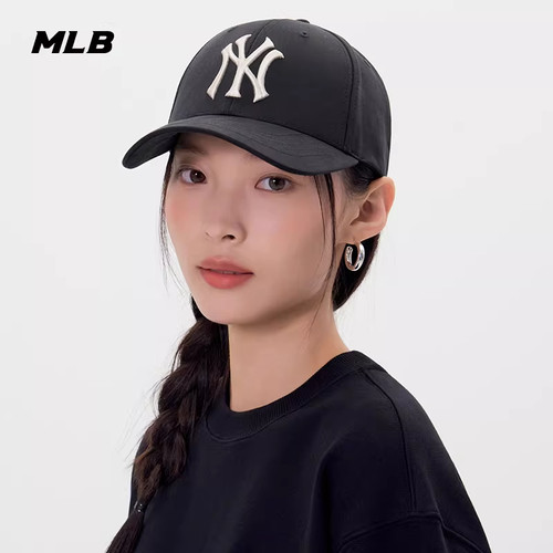 MLB官方男女同款情侣时尚显脸小遮阳帽百搭硬顶棒球帽春夏CPB09