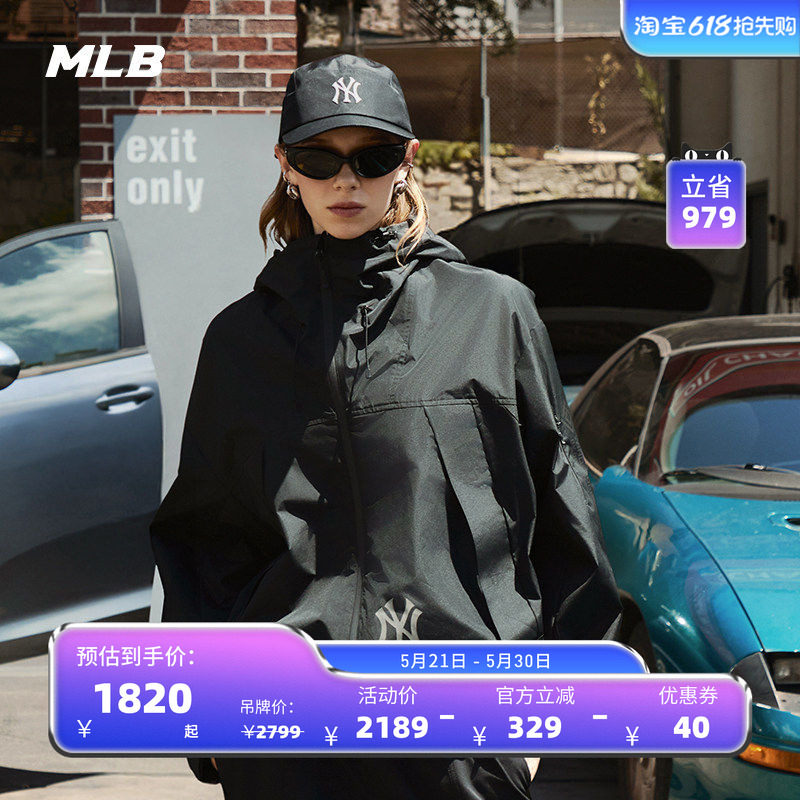 MLB官方 男女情侣GORE TEX防风防泼水外套25秋季新款WJB90/WJB91