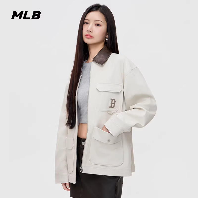MLB官方男女同款时尚休闲潮流复古工装风夹克外套26春季新款JPB06