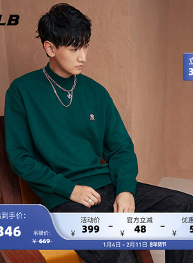 MLB官方 男女情侣套头卫衣保暖加绒运动休闲宽松秋冬新款MTEC1