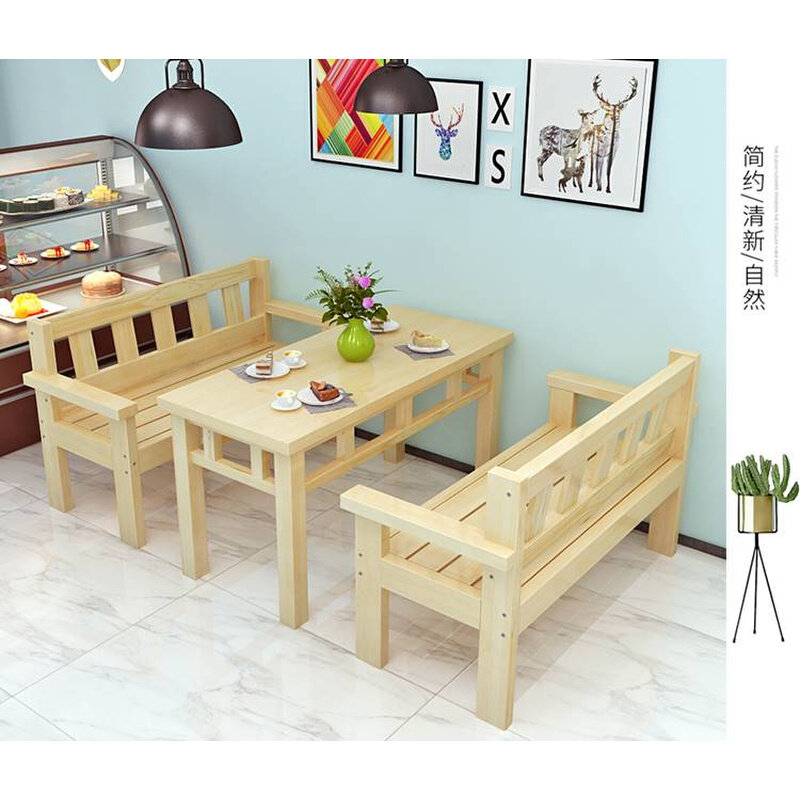 做旧实木碳化木长椅阳台休闲靠背椅餐椅组合三人长条椅双人沙发i.