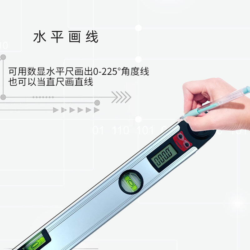 极速新品数显b水平角度尺夹角A角度仪量角器阴阳角尺万用尺角度尺