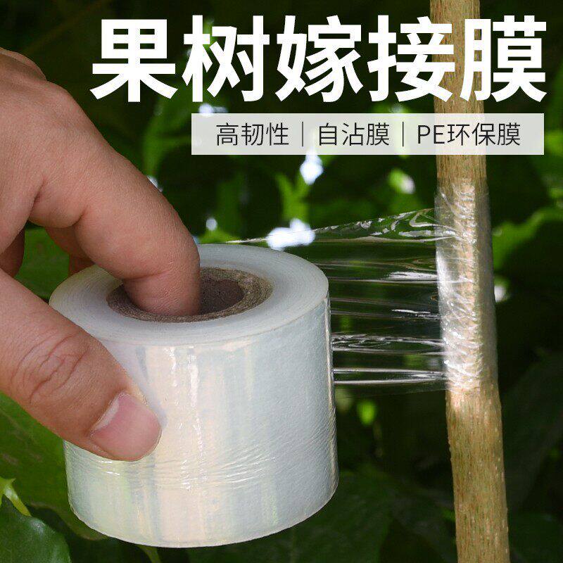 嫁接膜专用膜PE打结薄膜嫁接绑带果树苗木包扎带非自粘超薄膜包邮