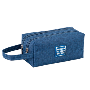 超大容量笔袋多层高初中生铅笔袋文具盒创意简约ins高颜值男孩子小学生潮流多功能女生拉链帆布笔盒儿童耐脏