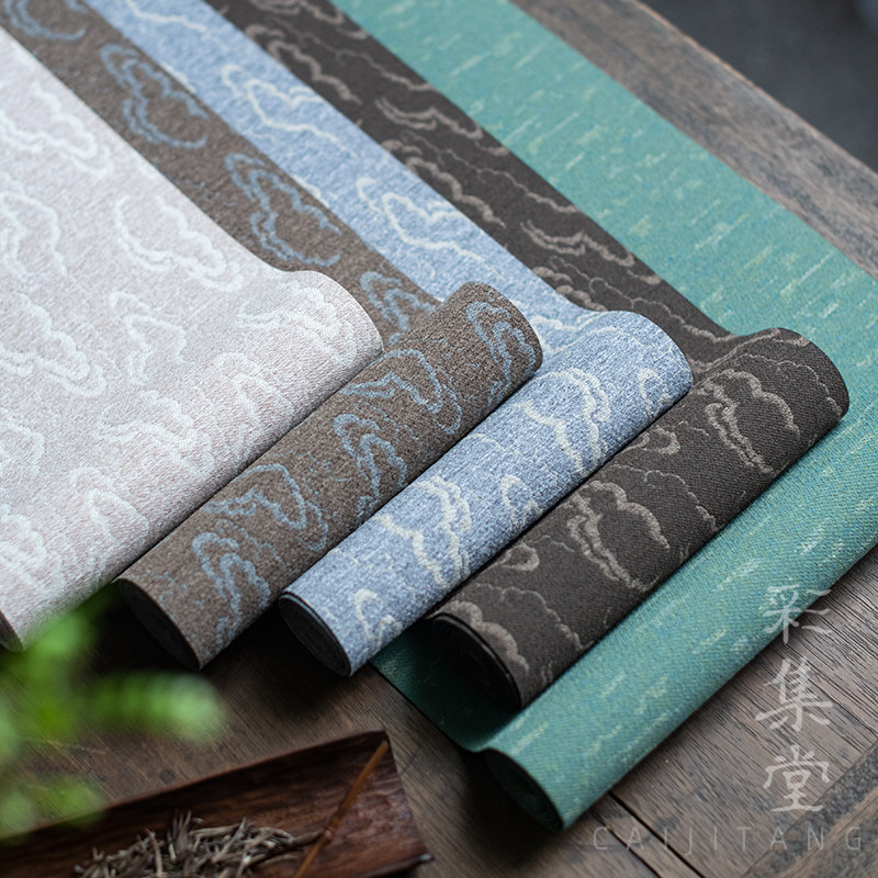 彩集堂 静雅防水茶席中式禅意桌旗 加长茶桌布茶道空间装饰布艺,居家布艺,桌旗,淘宝优惠券,粉丝福利购,淘宝优惠卷