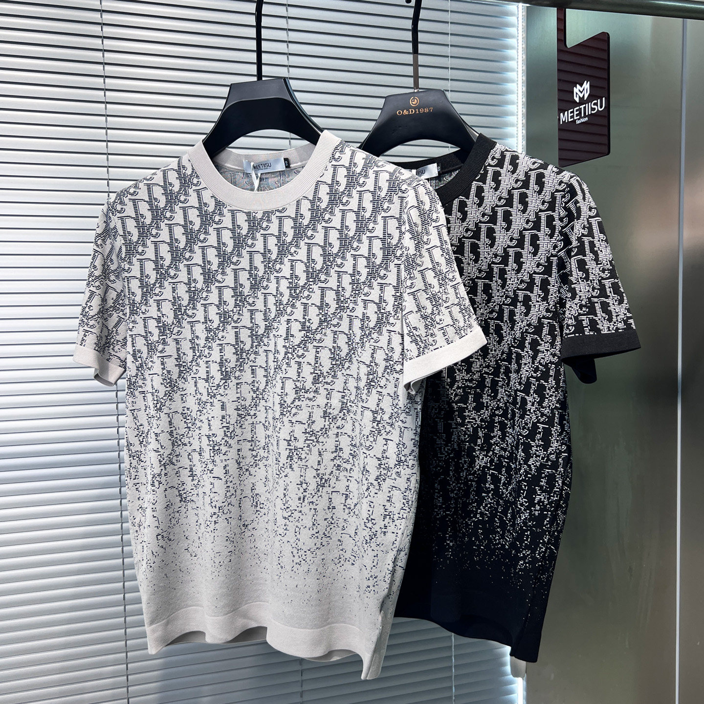 欧货潮牌老钱风短袖T恤男2026春夏季字母印花圆领针织衫半袖上衣